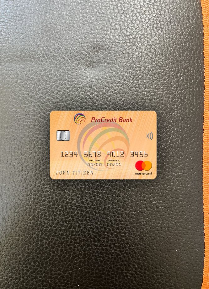 Download Moldova ProCredit Bank mastercard 2 photolook front Photoshop template